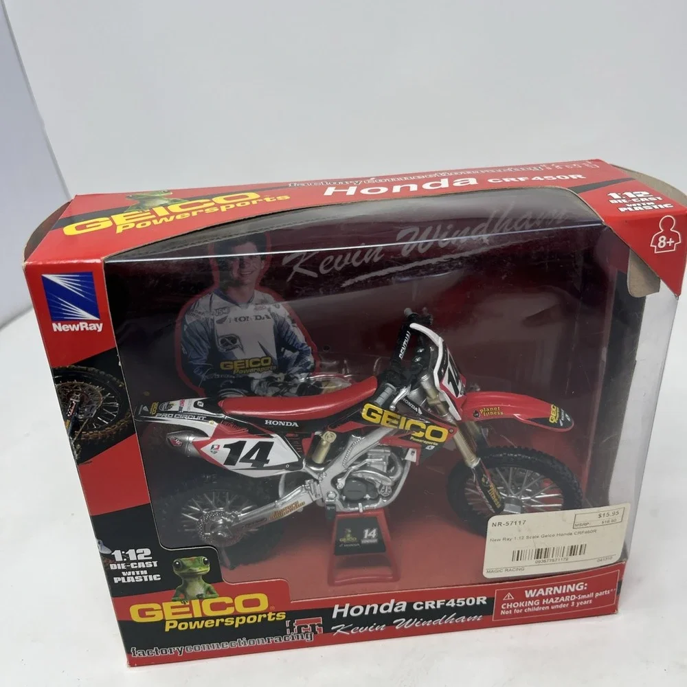 2009 Kevin Windham #14 Honda CRF450R GEICO Powersport 1/12 Motocross